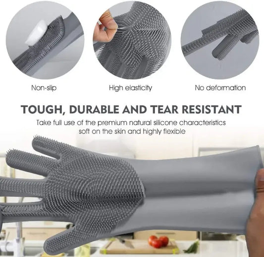 Hoorix® Silicone Dishwashing Cleaning Gloves
