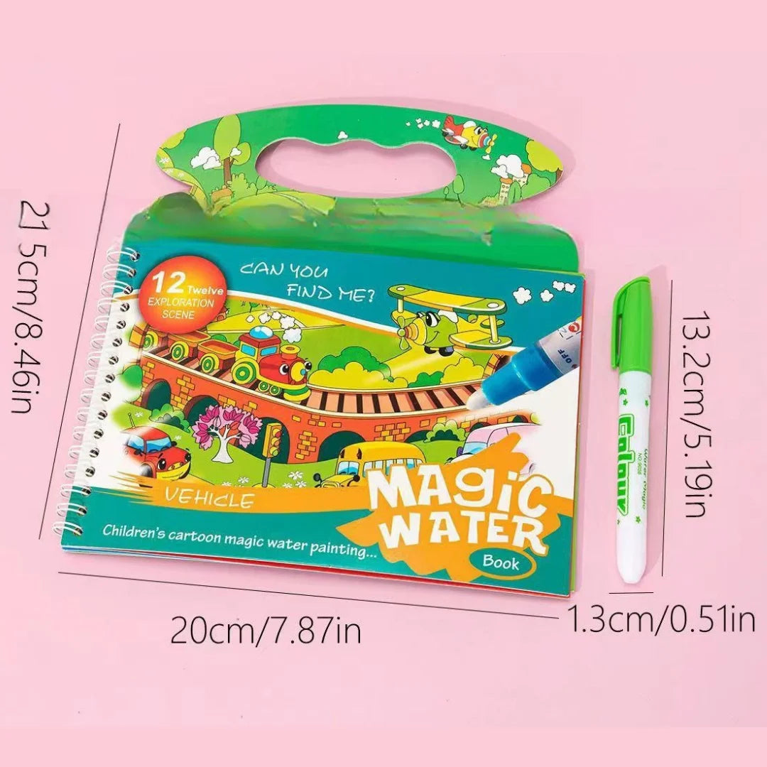 Hoorix® Reusable Magic Water Coloring Book