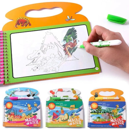Hoorix® Reusable Magic Water Coloring Book