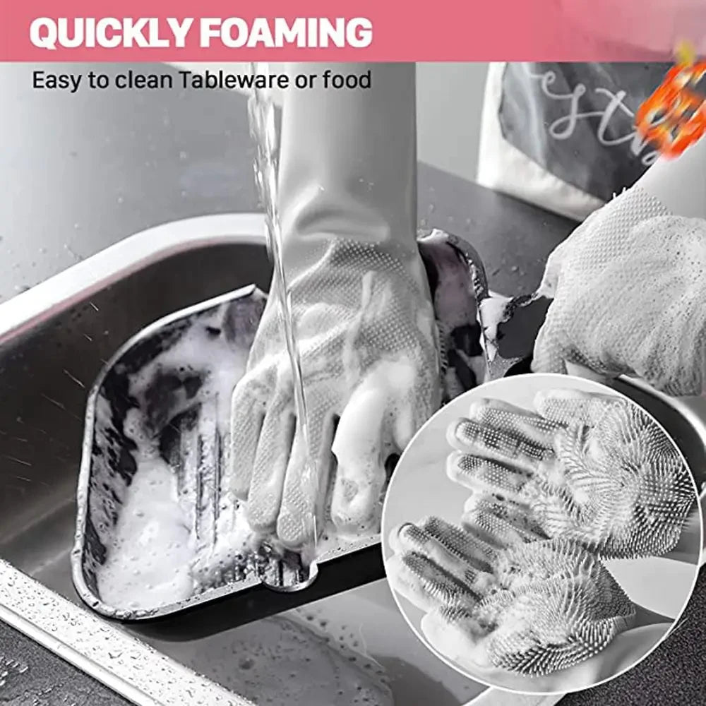 Hoorix® Silicone Dishwashing Cleaning Gloves