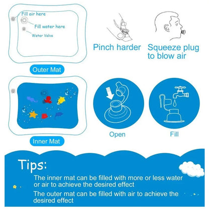 Hoorix® Inflatable Water Play Mat for Kids