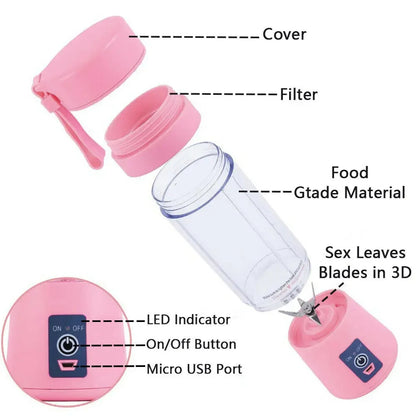 Hoorix® Portable USB Rechargeable Juicer Blender
