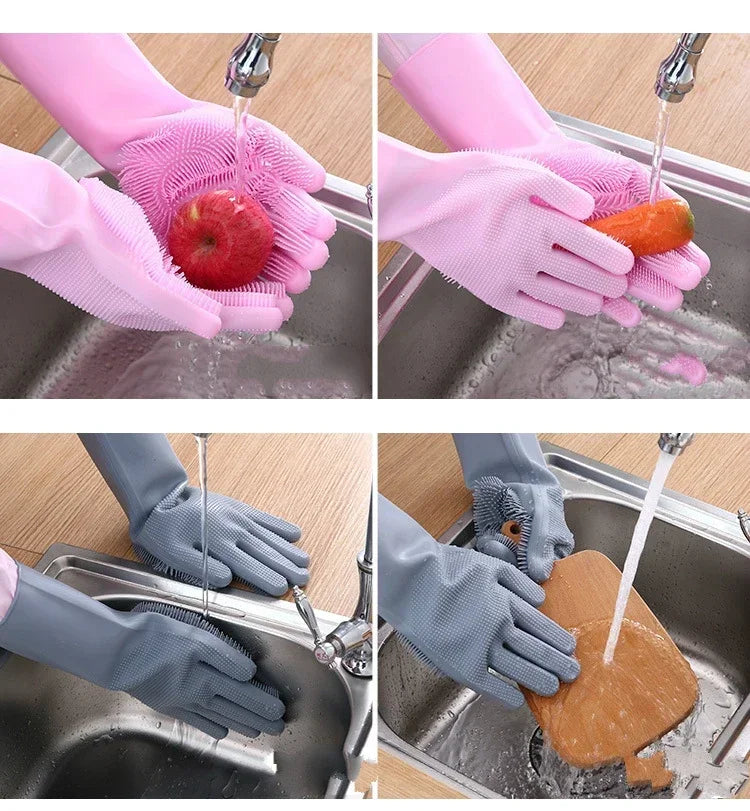 Hoorix® Silicone Dishwashing Cleaning Gloves