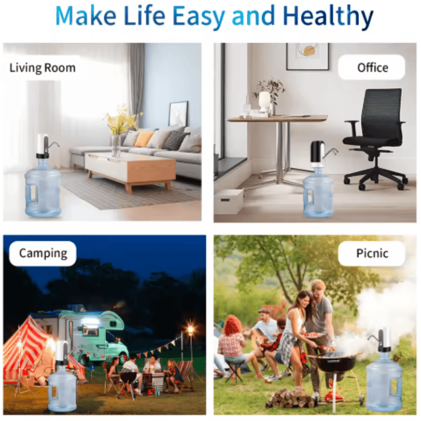 Hoorix® USB Rchargeable Water Dispenser Pump