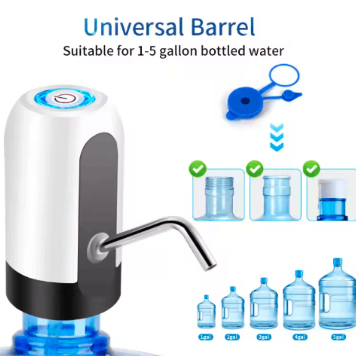 Hoorix® USB Rchargeable Water Dispenser Pump