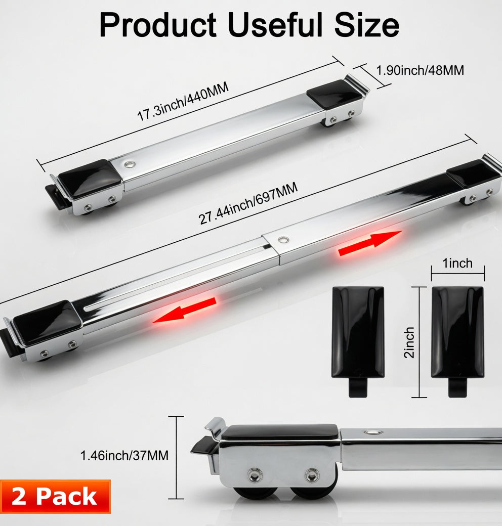 Hoorix® Best Adjustable  Heavy Duty Appliance Rollers